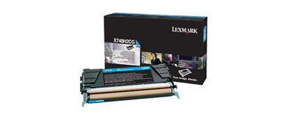 Lexmark High Yield Cyan Non-Return Program Toner Cartridge (10000 Yield) (For Use in Model X748) 1