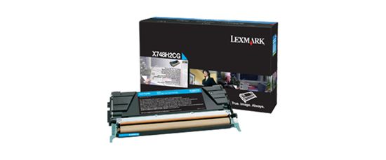 Lexmark High Yield Cyan Non-Return Program Toner Cartridge (10000 Yield) (For Use in Model X748) 1
