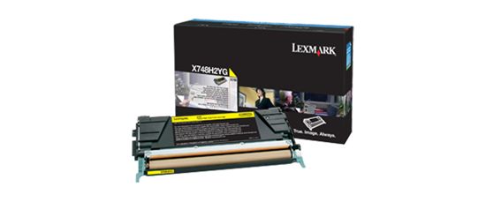 Lexmark High Yield Yellow Non-Return Program Toner Cartridge (10000 Yield) (For Use in Model X748) 1