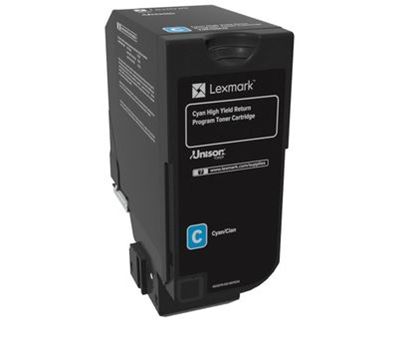 Lexmark Cyan Return Program Toner Cartridge (7000 Yield) 1
