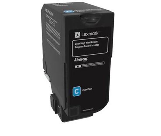 Lexmark Cyan Return Program Toner Cartridge (7000 Yield) 1