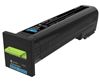 Lexmark Extra High Yield Cyan Return Program Toner Cartridge (22000 Yield) 1