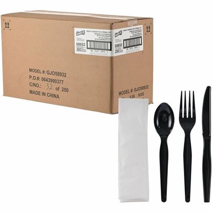 Genuine Joe 4-Piece Heavyweight Utensil Kit 1