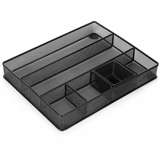Lorell Multi-Compartment Mesh Drawer Organizer 1