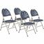 National Public Seating 1100 Series Fan-Back Folding Chair 1