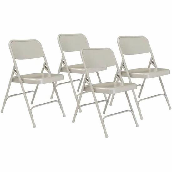 National Public Seating 200 Series All-Steel Folding Chair 1