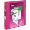 Avery&reg; Durable View 3 Ring Binder, 1" Slant Rings, 1 Pink Binder (17830) 1