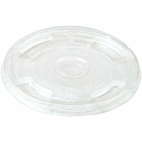 World Centric Compostable Clear Straw Lids 1