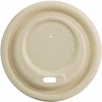 World Centric Compostable Fiber Sip Lids for Hot Cups 1
