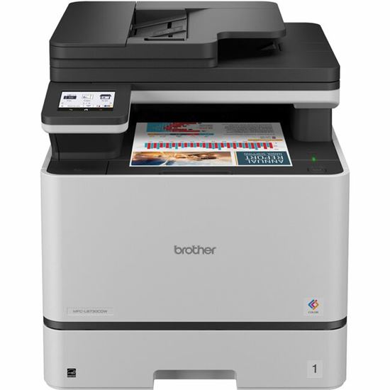 Brother MFC-L8730CDW Wired & Wireless Laser Multifunction Printer - Color - Black, White 1