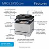 Brother MFC-L8730CDW Wired & Wireless Laser Multifunction Printer - Color - Black, White 4