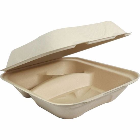 World Centric Compostable Fiber Hinged Container 1