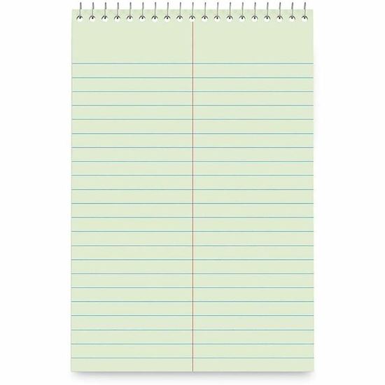 Business Source Green Tint Steno Notebook 1