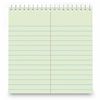 Business Source Green Tint Steno Notebook 2