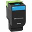 Lexmark Extra High Yield Laser Toner Cartridge - Cyan - 1 Each 1