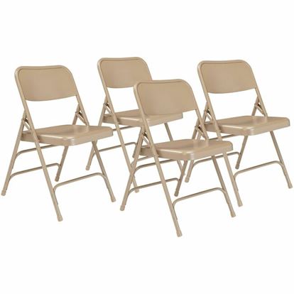 National Public Seating 300 Series All-Steel Folding Chair 1