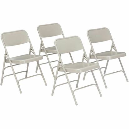 National Public Seating 300 Series All-Steel Folding Chair 1