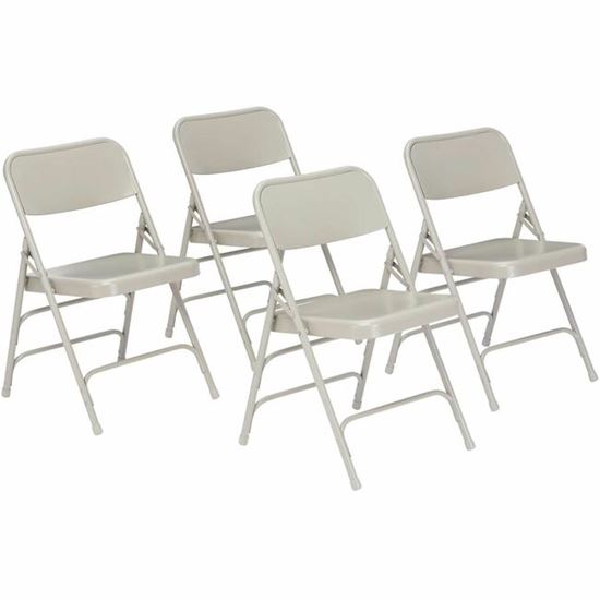 National Public Seating 300 Series All-Steel Folding Chair 1