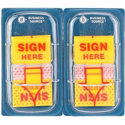 Business Source Sign Here Arrow Page Flags 1