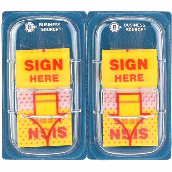Business Source Sign Here Arrow Page Flags 1