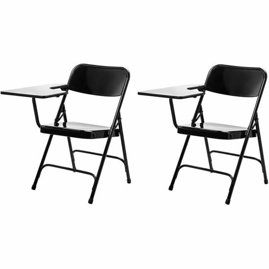National Public Seating 5200 Series Folding Chair with Tablet Arm 1