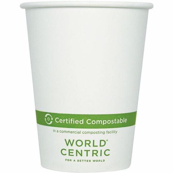 World Centric Compostable White Paper Hot Cups 1