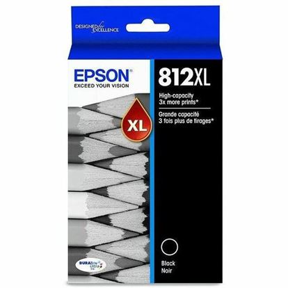 Epson T812 Original High Yield Inkjet Ink Cartridge - Black - 1 Each 1