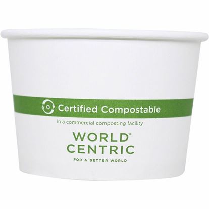 World Centric Compostable White Paper Bowl 1