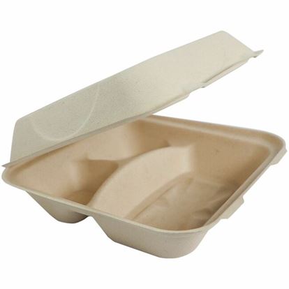 World Centric Compostable Fiber Hinged Containers 1
