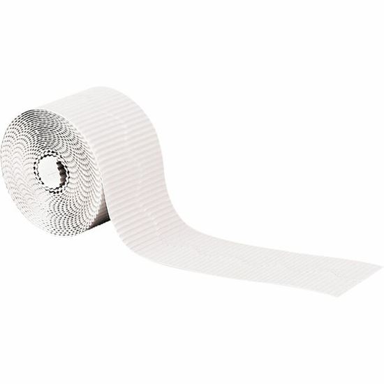 Pacon&reg; Bordette Decorative Border, White, 2-1/4" x 50', 1 Roll 1