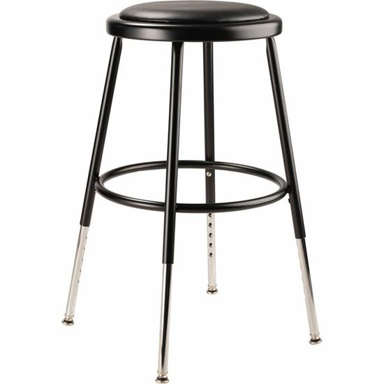 National Public Seating 6400 Series Heavy-Duty Padded Stools 1