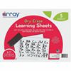 Array 2-Sided Dry-Erase Learning Sheets 1