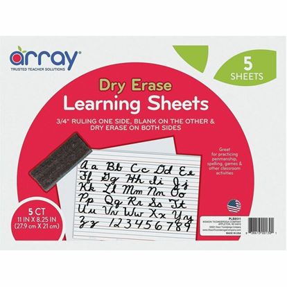 Array 2-Sided Dry-Erase Learning Sheets 1