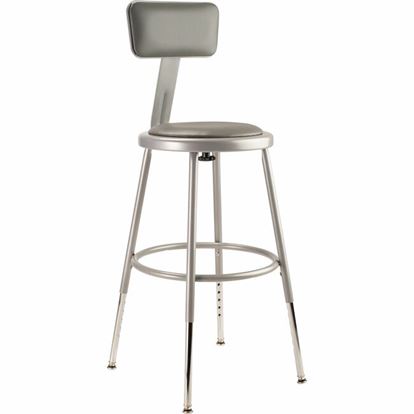 National Public Seating 6400 Series Heavy-Duty Padded Stools 1