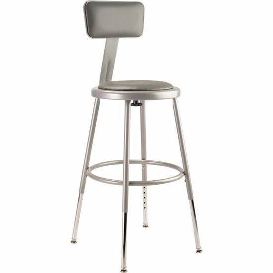 National Public Seating 6400 Series Heavy-Duty Padded Stools 1