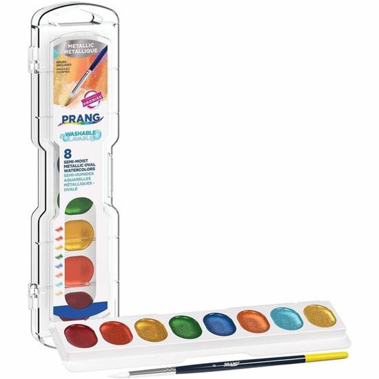 Prang Metallic Washable Watercolors Set 1