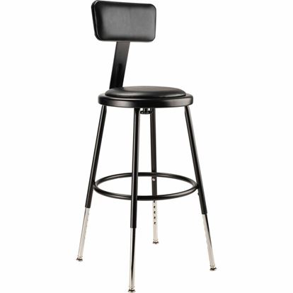 National Public Seating 6400 Series Heavy-Duty Padded Stools 1