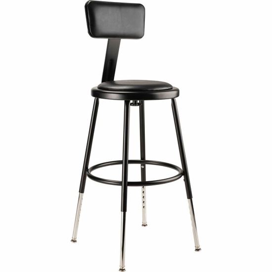 National Public Seating 6400 Series Heavy-Duty Padded Stools 1