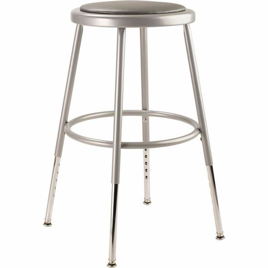 National Public Seating 6400 Series Heavy-Duty Padded Stools 1
