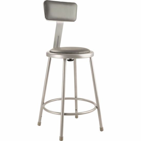 National Public Seating 6400 Series Heavy-Duty Padded Stools 1