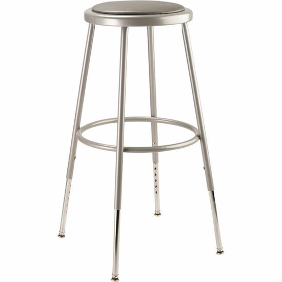 National Public Seating 6400 Series Heavy-Duty Padded Stools 1