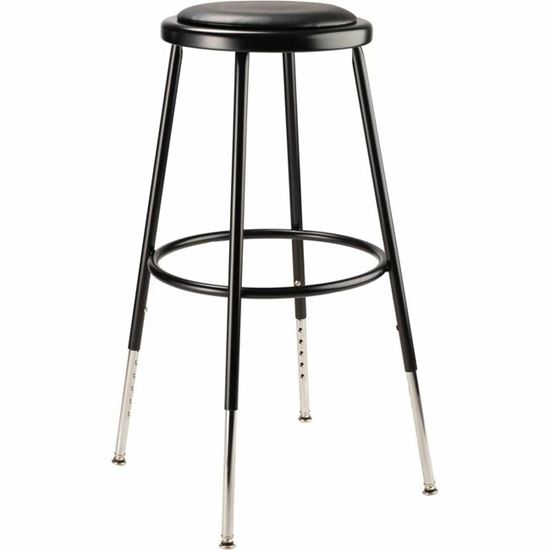 National Public Seating 6400 Series Heavy-Duty Padded Stools 1