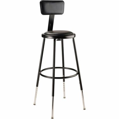 National Public Seating 6400 Series Heavy-Duty Padded Stools 1