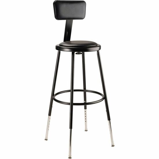 National Public Seating 6400 Series Heavy-Duty Padded Stools 1