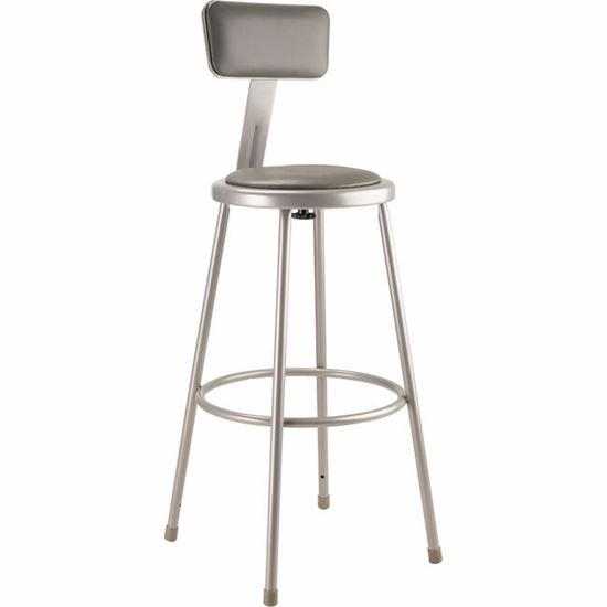 National Public Seating 6400 Series Heavy-Duty Padded Stools 1