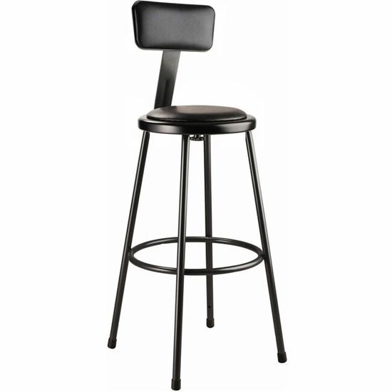 National Public Seating 6400 Series Heavy-Duty Padded Stools 1