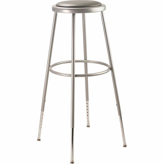 National Public Seating 6400 Series Heavy-Duty Padded Stools 1