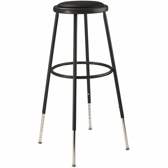 National Public Seating 6400 Series Heavy-Duty Padded Stools 1