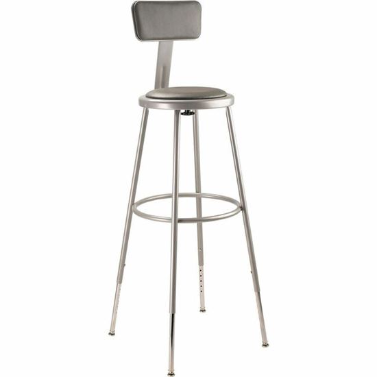 National Public Seating 6400 Series Heavy-Duty Padded Stools 1