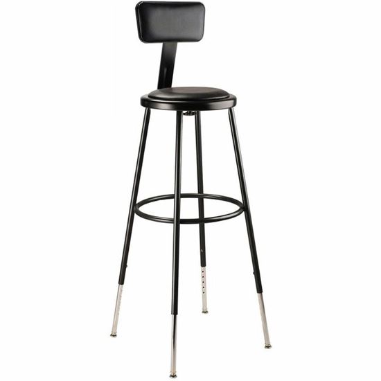 National Public Seating 6400 Series Heavy-Duty Padded Stools 1